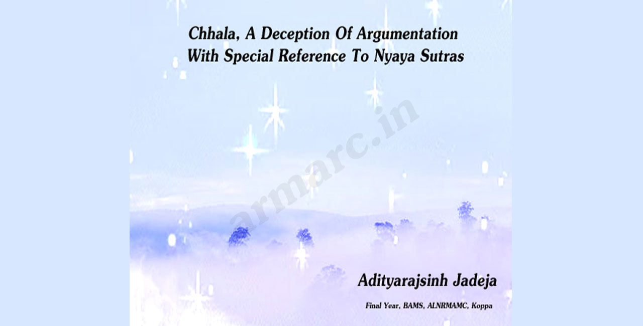Chhala, A Deception Of Argumentation With Special Reference To Nyaya Sutras