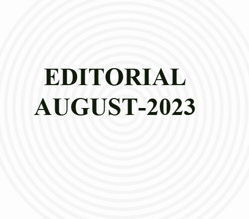 Editorial: August-2023
